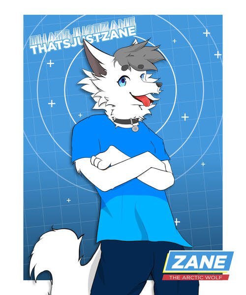 Zane the Arctic Wolf • @tofoom_tofu • 2023