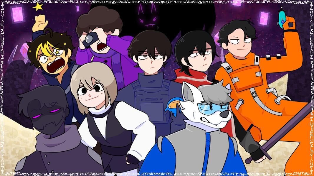 the start of bluimverse • @idkblu, @Starisuki, and me! • 2022